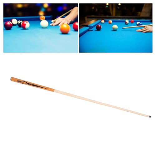 41.34 Inches Short Pool Cue Stick with 14mm Tip, High Accuracy Maple Wood Billiard Cue for Beginners and Experienced Players in Tight Spaces