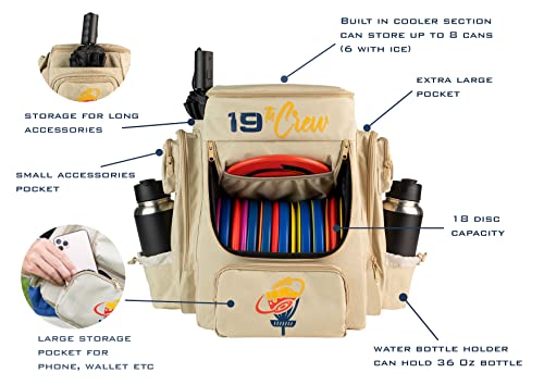 Disc Golf Backpack with Cooler - Small Disc Golf Equipment Bag