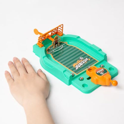 Mini Bowling Set, Wooden Bowling Game for Adults, Miniature Bowling Alley, Small Desktop Fun Toy - style: Mini Soccer Game