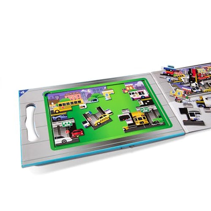Melissa & Doug Take-Along Magnetic Jigsaw Puzzle Set – Vehicles (2 x 15 Piece) Travel Activity Toy for Preschoolers and Kids Ages 3+ - style: Vehicles