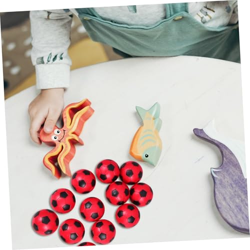YARNOW 12pcs Mini Foosball Balls Replacement for Boys and Girls Table Soccer Game Tabletop Foosball Balls Exciting Colors