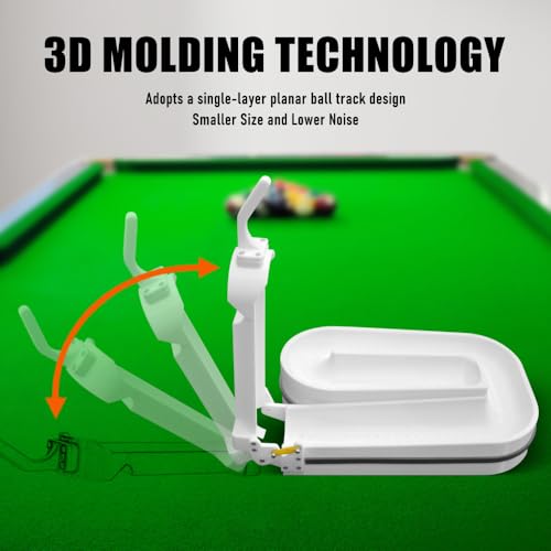 Precision Pool Ball Rack: 3D Printed Billiards Training Tool for Consistent Practice, Creates Perfect Triangle in Seconds, Portable & Includes Maintenance Kit (Screwdriver/Rubber Bands) - color: White