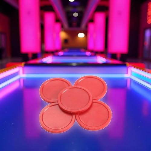 10Pcs Red Mini Air Hockey Table Pucks 50mm Puck Children Table New 2-inch Convenient and Attractive Air Hockey Arcade and Table Games