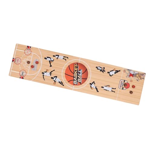 Table Curling Balls Game - Fun Indoor Basketball Version for Family Interaction & E Onal Play, Includes 6 Balls & Game Mat
