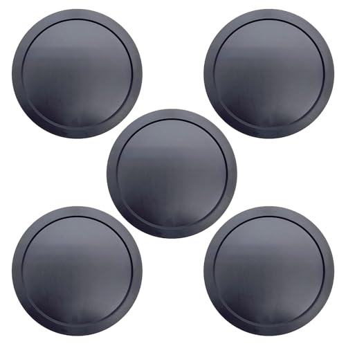 5Pcs 3inch Round Air Ice Hockey Pucks Air Hockey Replacement Pucks Heavy Hockey Tables Pucks Easy to Use Easy to Use - color: Black