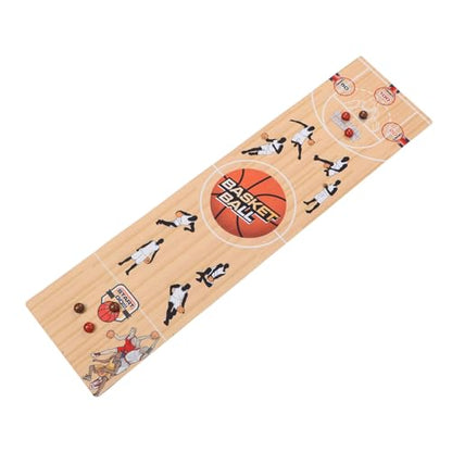 Table Curling Balls Game - Fun Indoor Basketball Version for Family Interaction & E Onal Play, Includes 6 Balls & Game Mat
