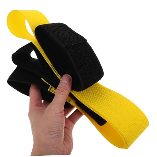 Yardwe 2pcs Relay Race Giant Footsteps Bandage Legged Game for Boys and Girls Adults Team Building Exercise Equipment for Field Day and Holiday Celebrations