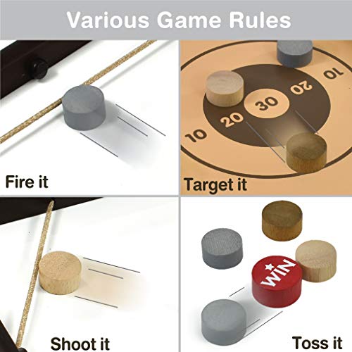 Shooz n TOZZ: Wooden Multi Tabletop Indoor Portable Board Games for Kids and Family - style: SHOOZ n TOZZ Standard