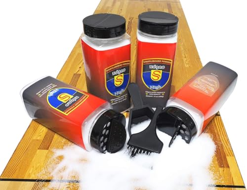 Shuffleboard Sand - Shuffleboard Wax with Mini Dustpan and Mini Brush, 2 Cans(2×14 oz) - style: 4 Cans High Speed