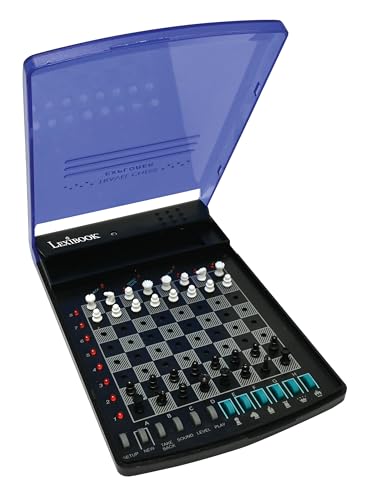 Lexibook, Electronic Travel Chess Set, 32 Pieces, 64 Difficulty Levels, 1 to 2 Players, Strategy Game, Family Board Game, LCG500 - style: LCG500