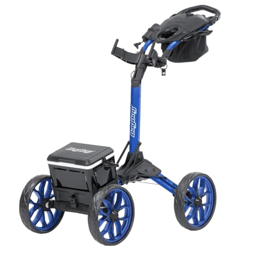 Bag Boy Quad Pro Disc Golf Cart - color: Royal/Black