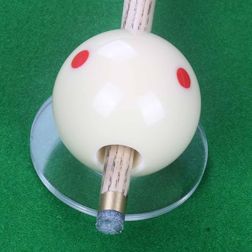 kowaku Snooker Training Ball Que Ball Sturdy with Dots, Hole Multifunctional Billiards Training Aid Billiard Stroke Exerciser