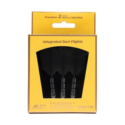 CUESOUL ROST T19 Integrated Dart Shaft and Flight Slim Shape M Size 28mm - color: Black