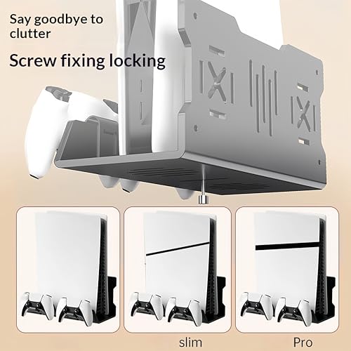 Wall Mounted Controller Heat Dissipation Storage Rack Space Saving Organization Stand for Games Accessories Space Saving Controller Rack