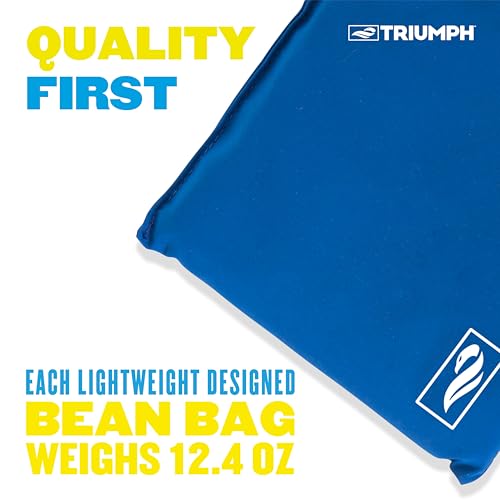 Triumph Sports Classic Cornhole Bag Set with 8 12.5-Oz. Bean Bags for Tossing & Storage Tub