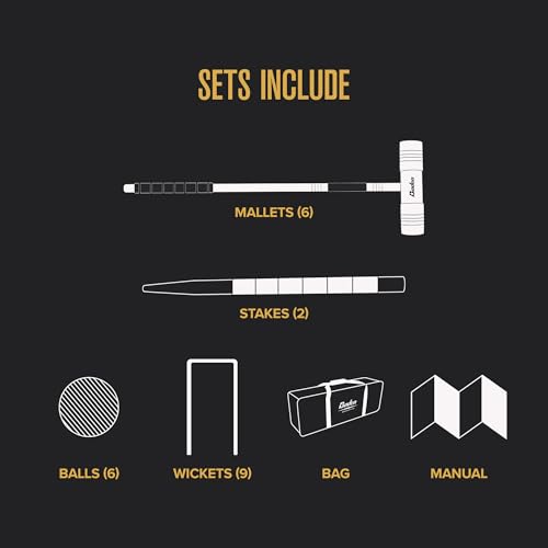 Baden Deluxe Series Croquet Set 29 inch mallets - style: Deluxe Series