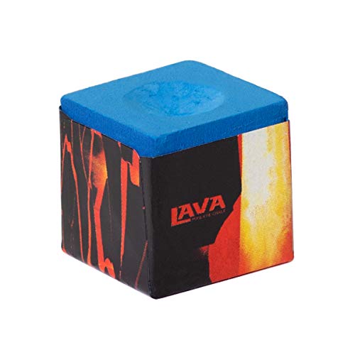Lava Pool Cue Billiard Chalk - 4 pcs - 2 Boxes - color: Blue
