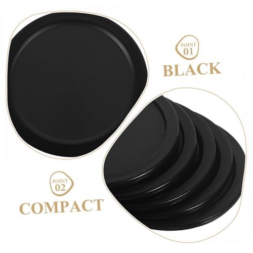 Desktop Ice Hockey Pucks Plastic Black Table Hockey Pucks Small Hockey Accessories Indoor Hockey - color: Black