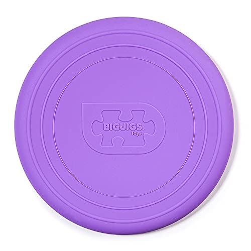 Bigjigs Toys Frisbee Flying Disc (Lavender Purple) - Silicone Frisbee for Kids, Quality Flying Saucers, Beach Toys & Garden Toys, Holiday Toys for Toddlers - color: Lavender Purple