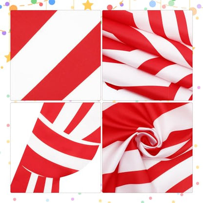 Peryiter 119 Pcs Carnival Circus Party Decorations Set Red White Striped Backdrop Banner Foil Fringe Curtain Balloon Arch Kit, Carnival Circus Theme Supplies for Birthday Party, Event Celebration - style: Carnival