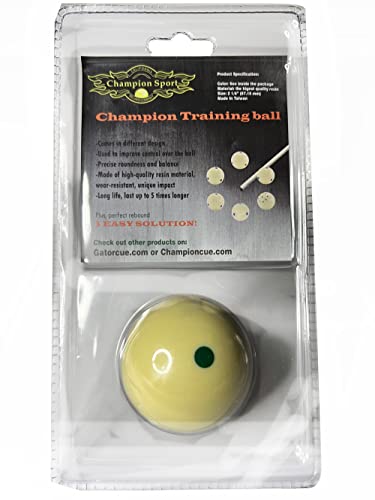 Champion 2-1/4" Billiard Practice Training Pool Cue Ball - color: 6 Green Dot