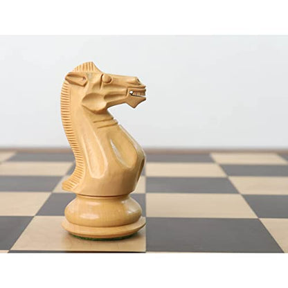 RoyalChessMall - 4.1" Pro Staunton Weighted Wooden Chess Pieces Only Set - Ebonised Wood - 4 Queens - style: Ebonised Boxwood
