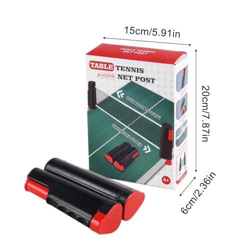 Retractable Table Tennis Net, Portable Quick Setup, 20x15x6cm, Sports Equipment, Adjustable Tennis Net and Post, Stable Clamp Support Use, for Home Indoor Practice Training