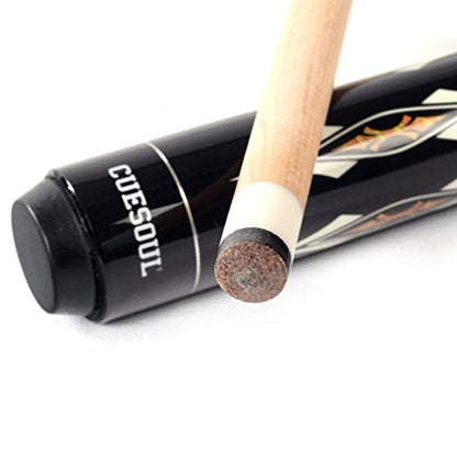 CUESOUL 19oz Pool Cue Sticks with Hard Pool Cue Case - color: E204-E104