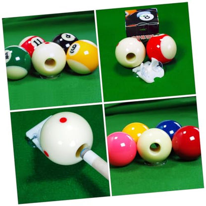 1Set Reusable Billiard Training Ball Pool Cue Ball with Dots Pattern for Skill Improvement for All Levels Billiard Practice Equipment