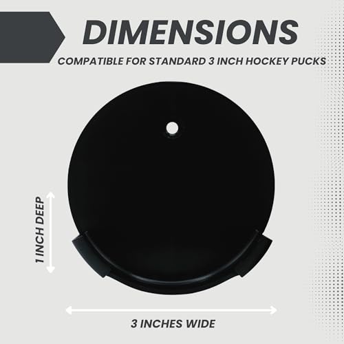 Hockey Puck Display Case Wall Mount | Player Gifts | Ice Hockey Wall Decor | Holder for all Pucks | Bedroom Sports Decorations | Display Your Game Winning Trophy (1)