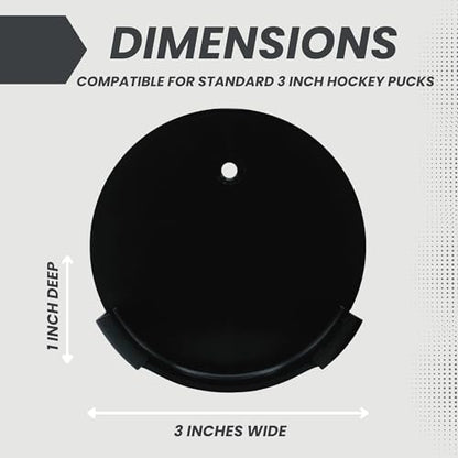 Hockey Puck Display Case Wall Mount | Player Gifts | Ice Hockey Wall Decor | Holder for all Pucks | Bedroom Sports Decorations | Display Your Game Winning Trophy (1)