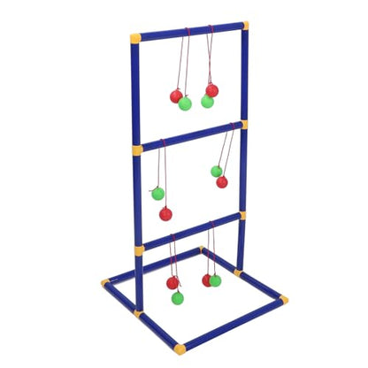 Alomejor Ladder Toss Game Set Fun Interactive Outdoor Ladder Ball Tossing Game for Family Camping, Durable ABS Material