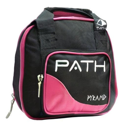 Pyramid Path Plus One Spare Tote Bowling Bag (Black/Hot Pink)