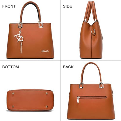 Womens Purses and Handbags Shoulder Bags Ladies Designer Top Handle Satchel Tote Bag - color: Liz Red