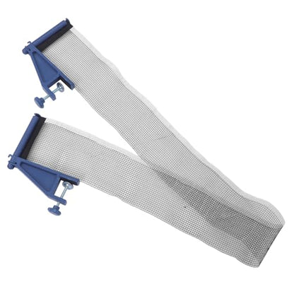 Thickened Pingpong Table Net and Post Set Heavy Duty Elastic Mesh Net with Stable Frame Quick Assembly and Portable Design for Indoor Outdoor Table Tennis Play and Training