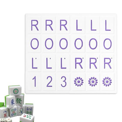 Mahjong Solo Practice Board - Solo Mahjong Board,18.5 * 16cm, Portable Tile Pattern Learning & Strategy Practice Boards for Beginners and Advanced Players - color: Purple