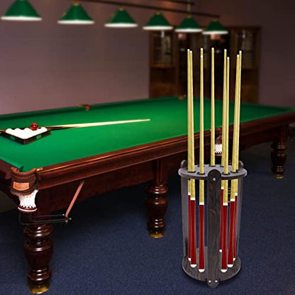 9 Holes-Wood Billiards Cue Rack Billiards Stick Stand Pool Stick Holder Floor Stand Club Organizer Display Stand for Golf Club Fishing Rod Billiard Poles - style: style 4