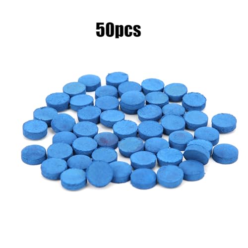 Asixxsix Pool Cue Tips, 50PCS Leather 9mm 10mm 13mm Sizes Billiard Cue Tips, Pool Tip Repair Kit with Storage Box for Snooker - size: 9mm
