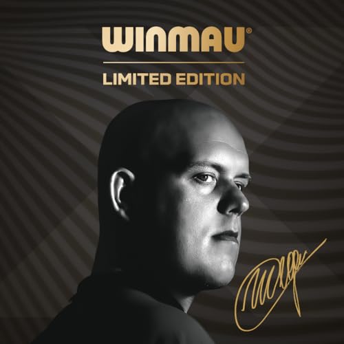 Winmau Michael Van Gerwen MvG EvoX Professional Darts Set - 90% Tungsten Darts with Flights & Shafts - Precision Grip Barrels for Steel Tip & Soft Tip Darts - Available in 18g - 24g Weights - size: 22.5G - Steel Tip