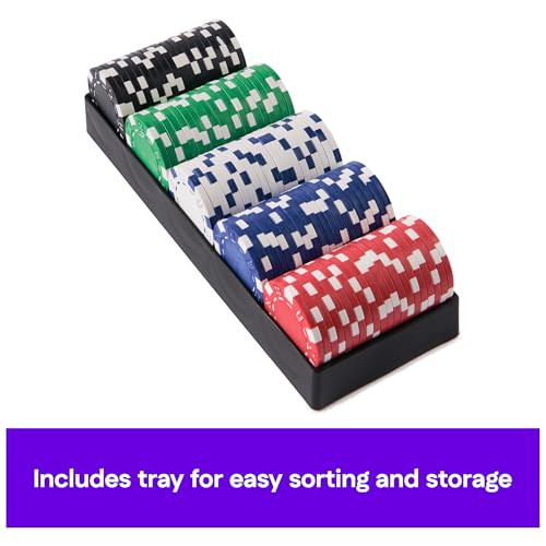 Spin Master Games, Cardinal Classics, 100-Piece Poker Chips Set, Classic Family Board Game, Poker Set for Beginners & Experts, Kids & Family, 2-10 Players, for Ages 8 & Up - style: Heavy Weight 100 pcs Porker Chips