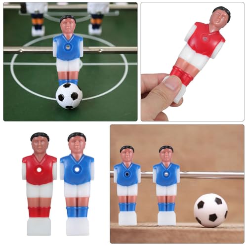 Toddmomy 12Pcs Foosball Players Replacement Set Table Soccer Men Rod Parts for Family Game Room Entertainment and Office Fun