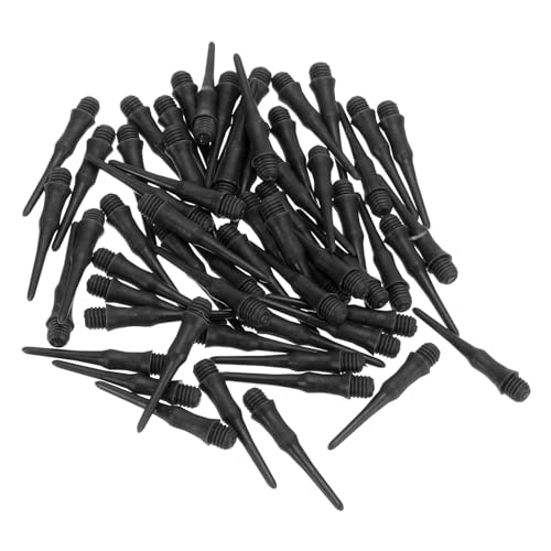 PATIKIL Plastic Dart Tip 2BA Thread, Soft Dart Tip Replacement Dart Accessories - color: Black