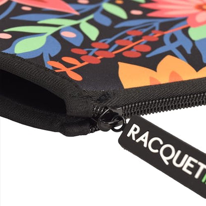 Racquet Inc Tennis Gifts Pickleball Paddle Cover Sleeve – Universal Fit for Standard Paddles, Neoprene Protective Case with Zipper, Pickleball Paddle Cover, Gift for Pickleball Players - color: Bloom Smash
