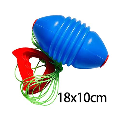 Pull Shuttle Ball Game, Sliding for Children, Outdoor Sport Jumbo Speed Ball for 2 Person Cooperative Shuttle Pulling Ball Children Toy, Blue