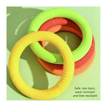 Durable Dog Ring Toy, Floating Flying for Training & Fetch(Green) - color: Green