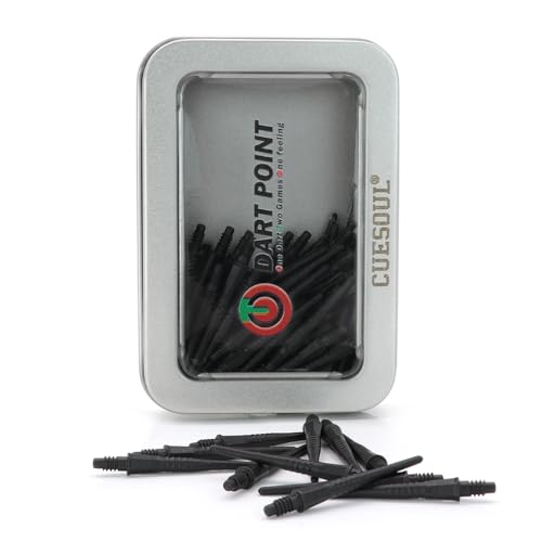 CUESOUL OTO Small Thread Soft Tip Dart Point Pack - color: Black