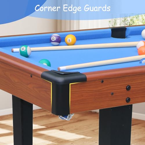 Rovibek 48" Multi Game Table Includes All Accessories, 3 in-1 Combo Game Table with Air Hockey, Pool Billiards, Ping Pong, Tabletop Games for Teens Adults Family Game Room