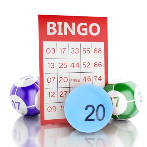 Toyvian 100pcs Numbered Balls 1-100 Balls Table Tennis Printed Pong with Numbers for DIY Project Bingo Game Entertainment - Blue