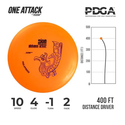 4 Discs PDGA Approved Beginner Set with Easy to Carry Fanny Bag, Included Drivers, Mid-range, Putter for Beginner Professional Outdoor and Backyard