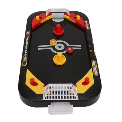 Hockey Table Game, 2 in 1 Mini Air Hockey Table with Portable Sports Tabletop Game for Kids Teens and Adults